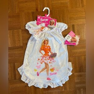 New Vintage Matching Girl & Barbie Doll Pajama Set Size 6/6X